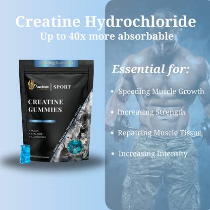 Fit plus - Creatine Hydrochloride Gummies (Max Absorption)